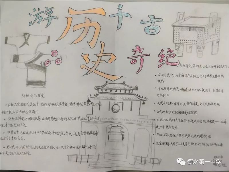 看,衡水一中学霸的历史学科手抄报!_张欢欢