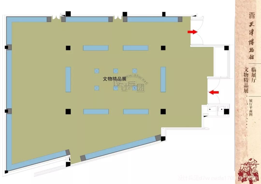 天津博物馆平面布置图图片
