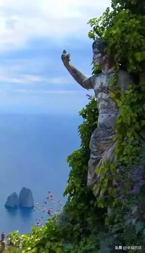 树干的颜色犹如彩虹一样绚丽多彩▼好多只眼睛在看着你▼人脸雕塑