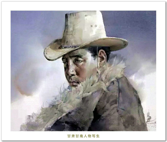 悠扬之美 -- 中国画家刘永健水彩人物画作品赏析