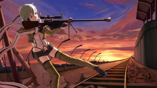 黑卡蒂2是朝田诗乃的武器,这是一把反器材狙击步枪,长度一百三十八