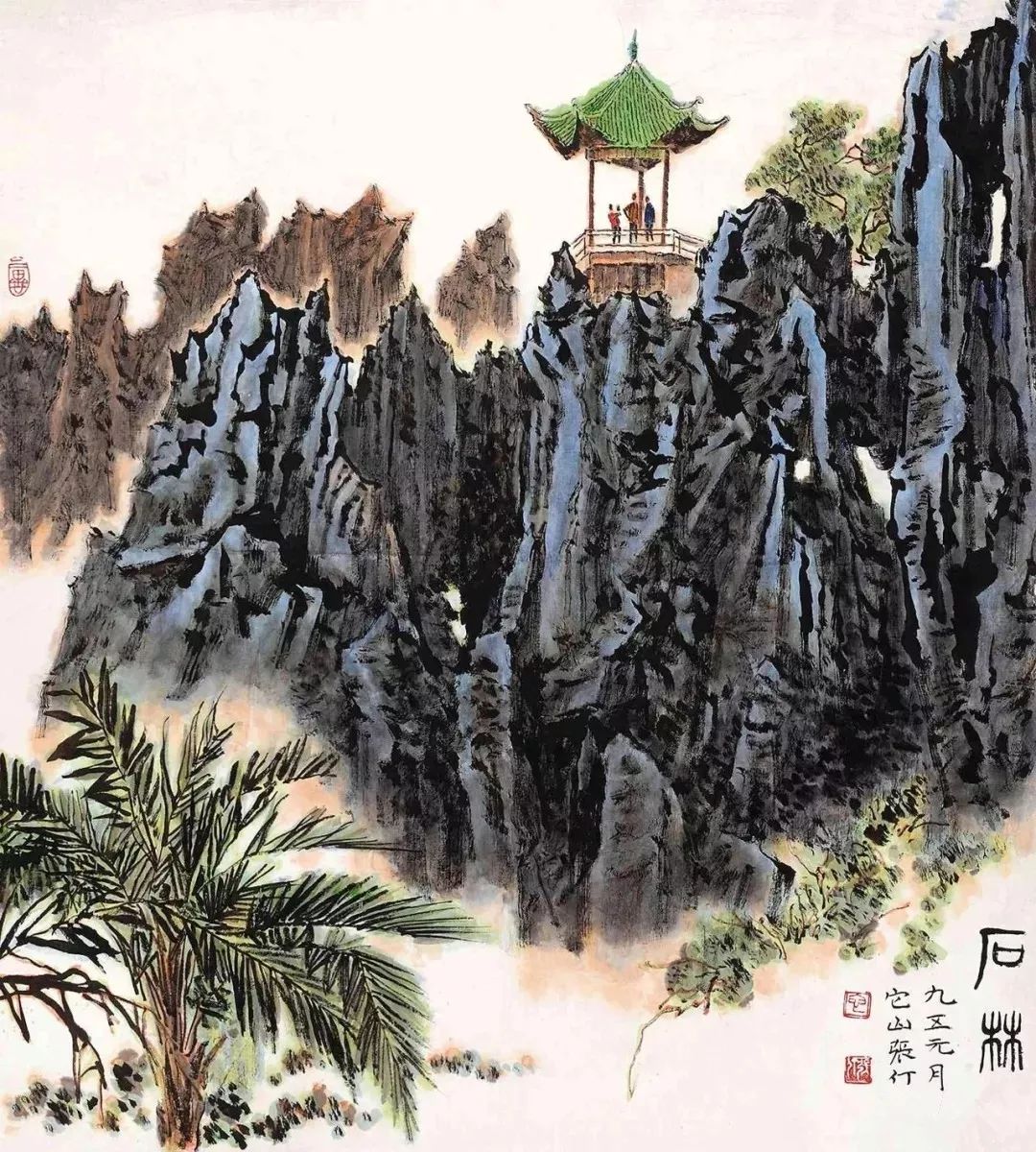 黄叶村国画