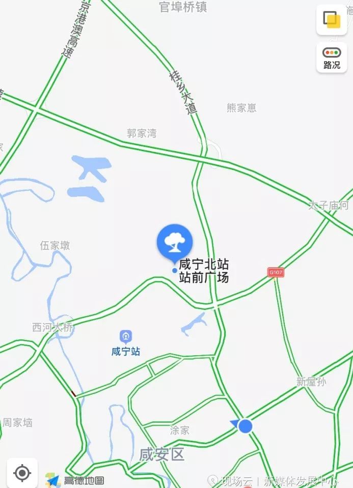 咸宁高铁站地图图片