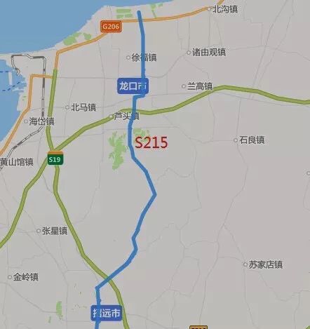 原s215,來源搜狗地圖●原s302成龍線(成山頭—龍口),s608龍口連接線