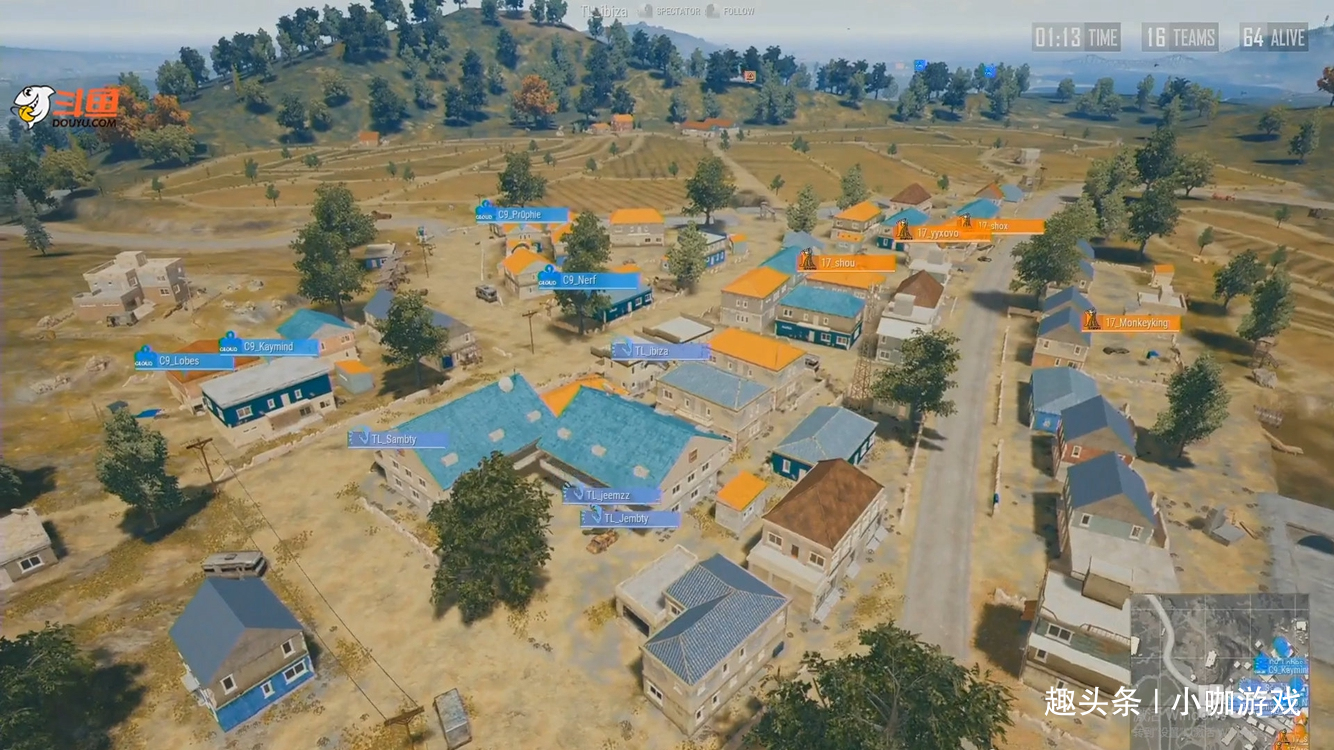 绝地求生:p城乱不乱17战队说了算!c9换地方liquid落地就跑!