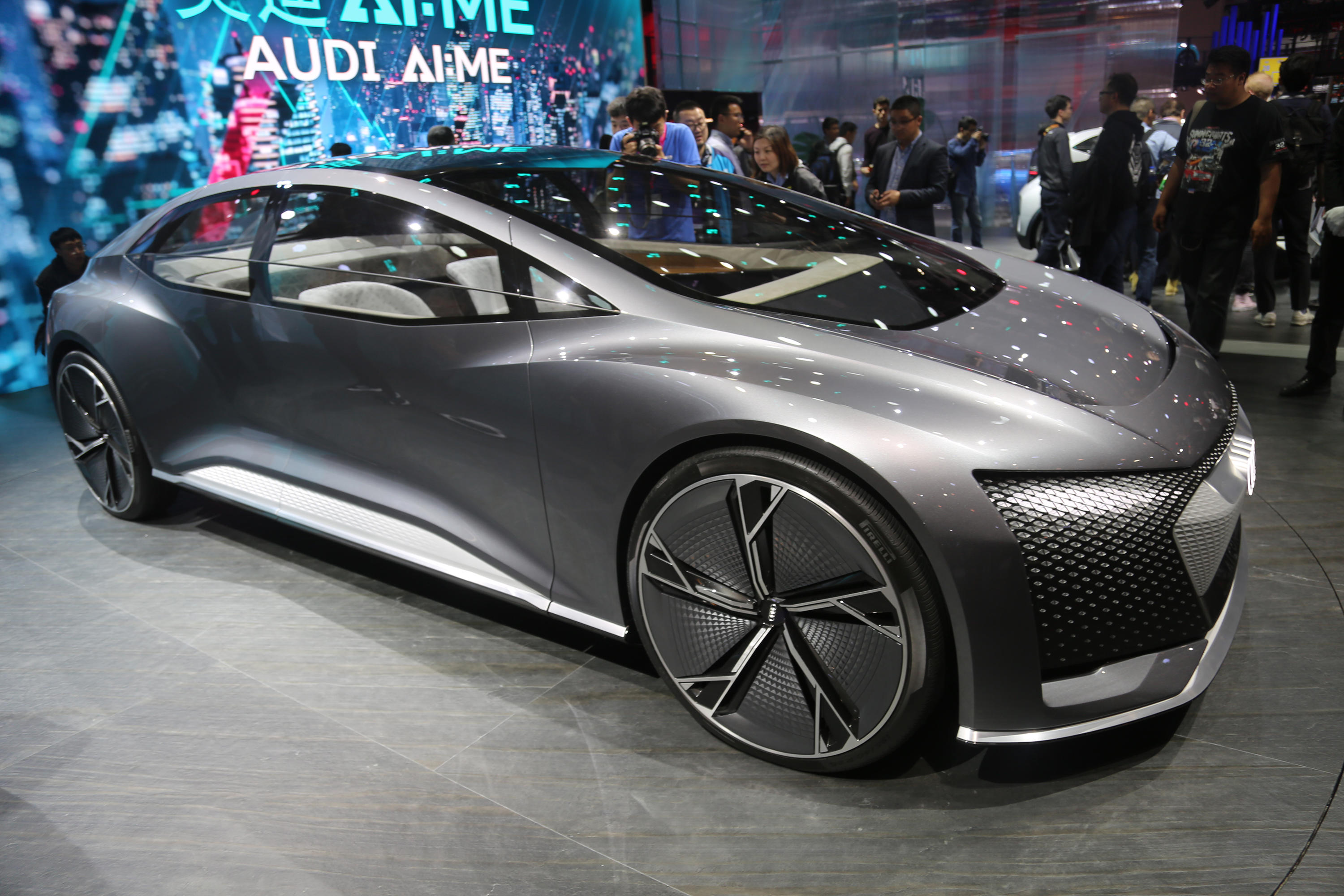 实拍奥迪aime概念车上海车展首秀或将亮相深港澳车展