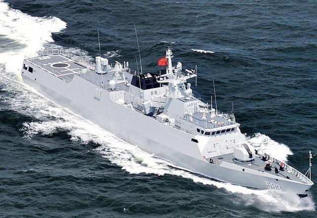 孟加拉海军采购的两艘中国轻型护卫舰抵达孟海军基地