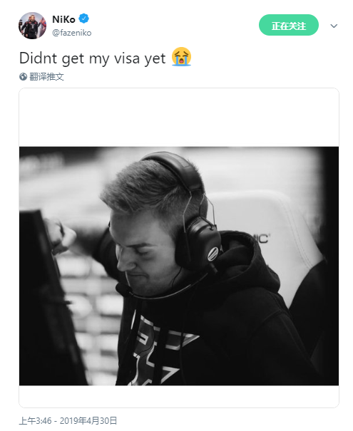 相信哥adren搞定签证起程悉尼,niko签证仍存在问题
