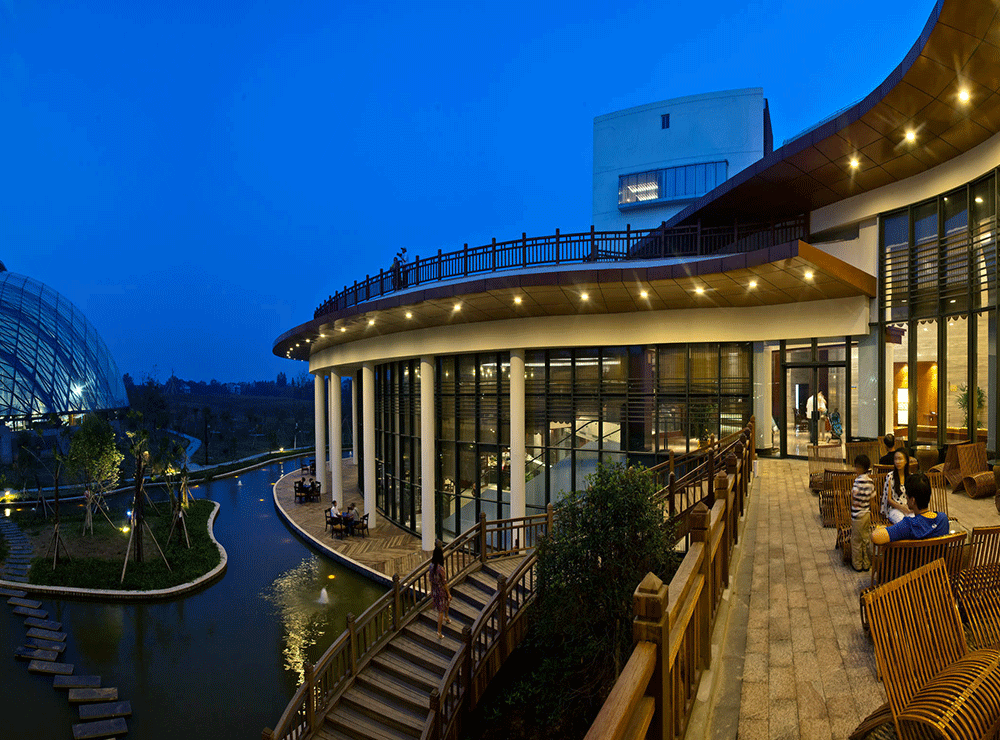 洪湖悦兮半岛国际温泉度假村装饰设计效果图集展示