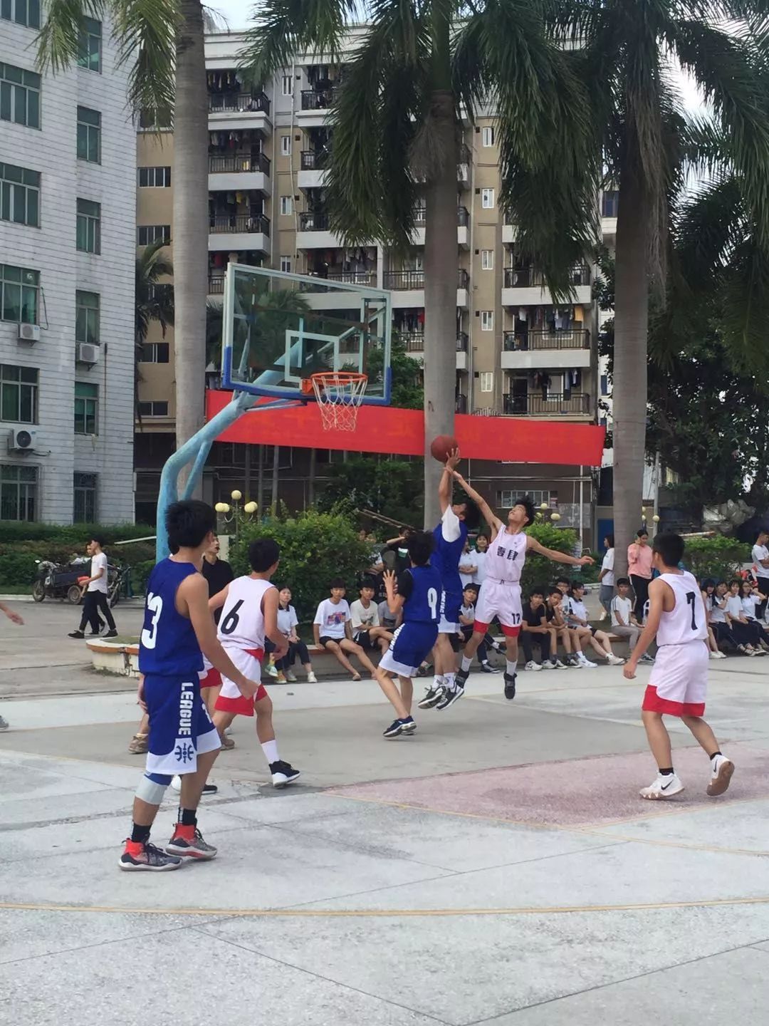 校园电白水东中学高中篮球联赛圆满结束