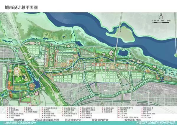 規劃圖古滎大運河文化區位於惠濟區,以江山路為界,分為東西兩個球域