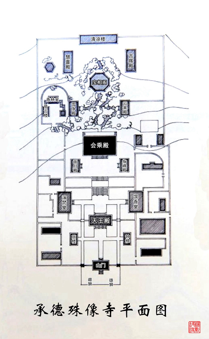 北京法源寺平面图图片