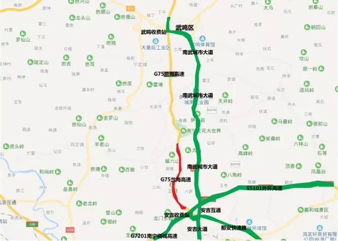 兰海高速全程线路图图片