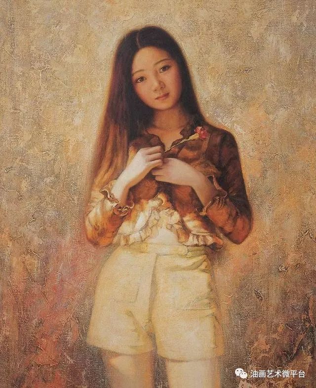 美院教师张大中油画少女