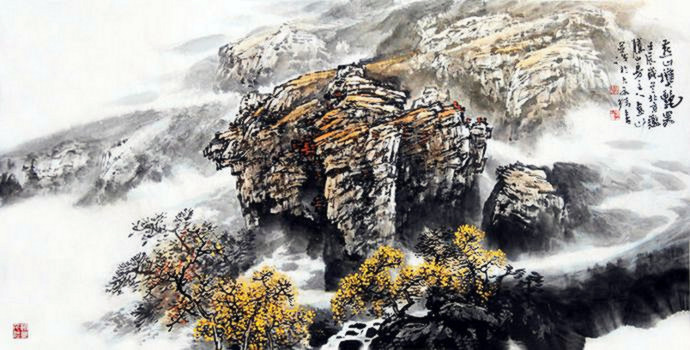 李金山画家《笔墨洋溢着对自然的感悟》