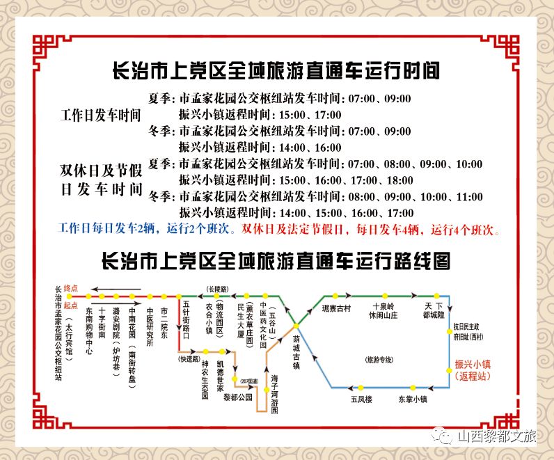 上党区一路车路线图图片