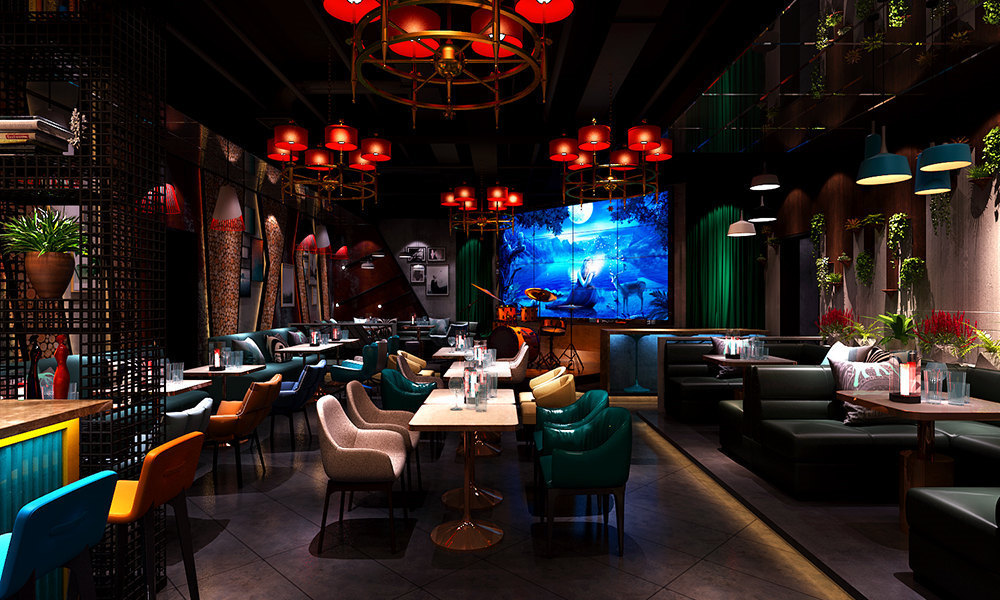 以及吊顶等等方面要求都是比较高的,如果搭配得当会让整个清吧看起