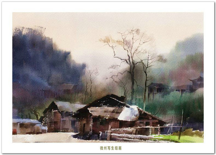 冲淡之美 -- 中国画家刘永健水彩风景写生画作品赏析