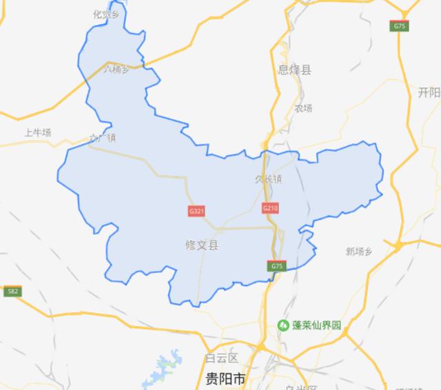 修文县所有乡镇地图图片