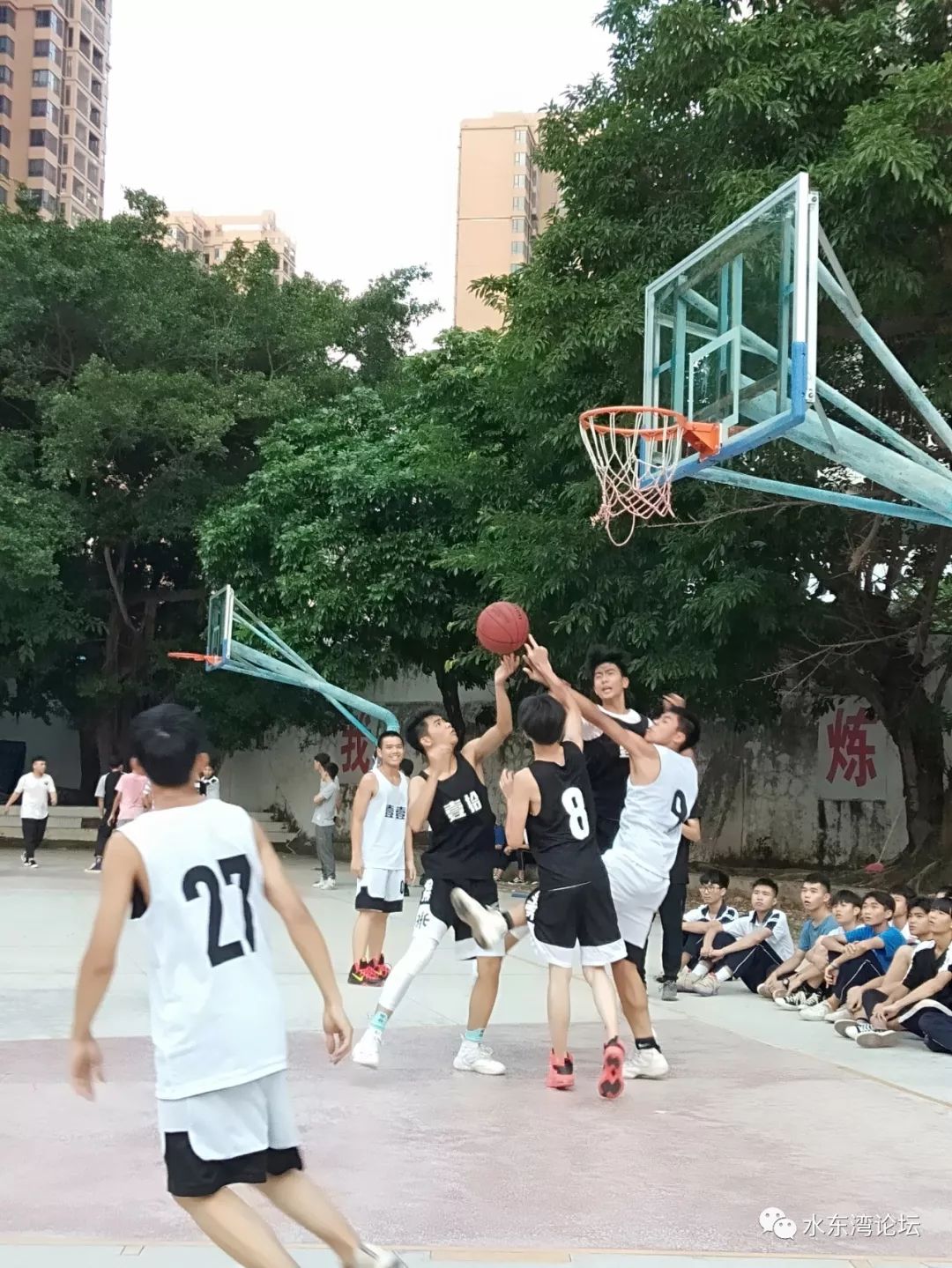 校园电白水东中学高中篮球联赛圆满结束