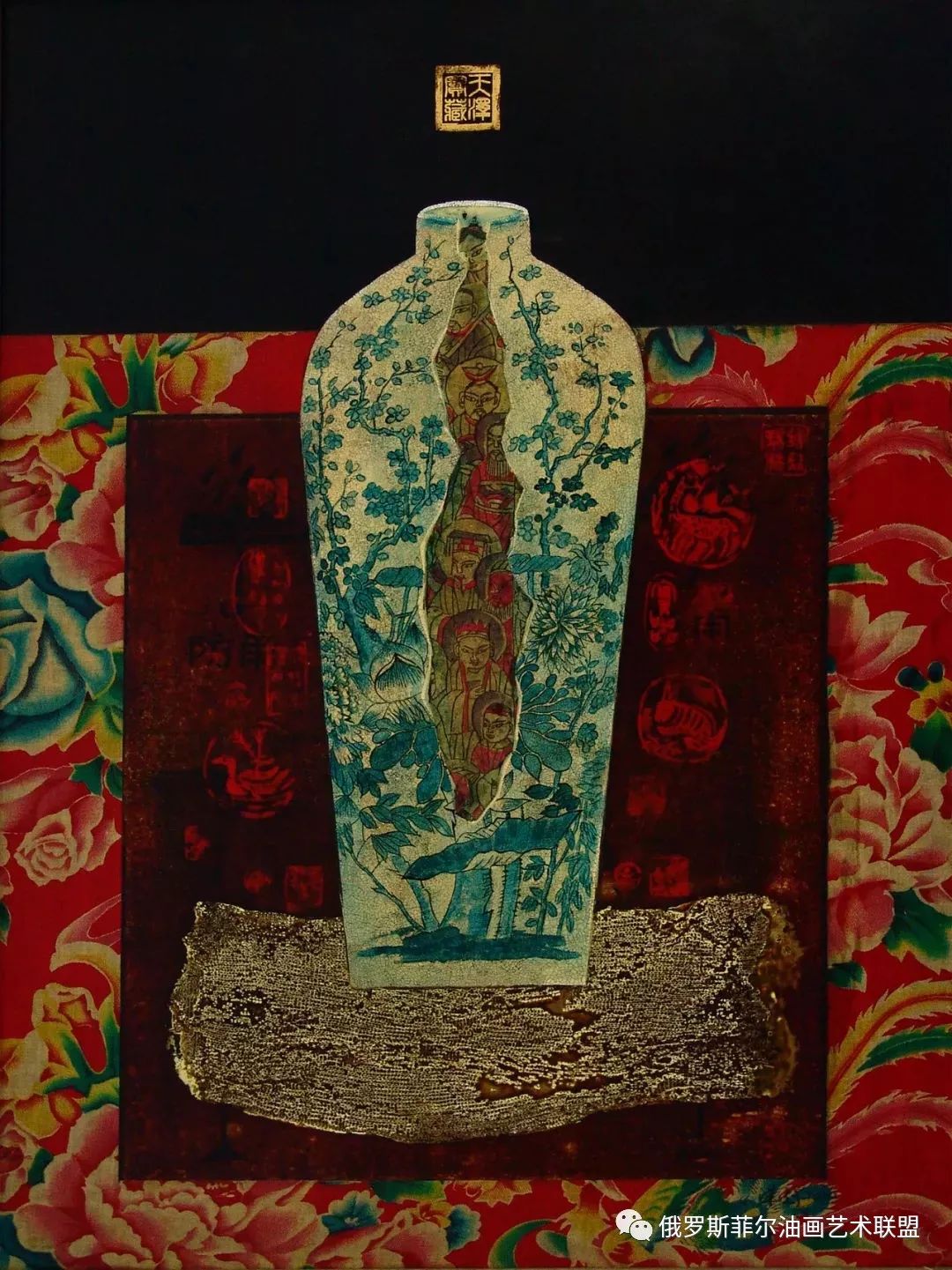 中国艺术家张泽国漆画作品欣赏