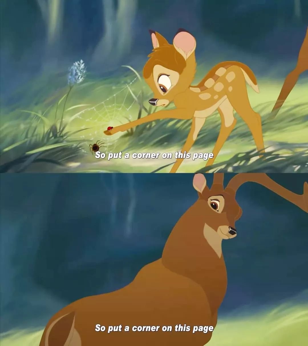 小鹿斑比失去了自己的母亲由于猎人无情的猎枪在本周的小星星剧场里