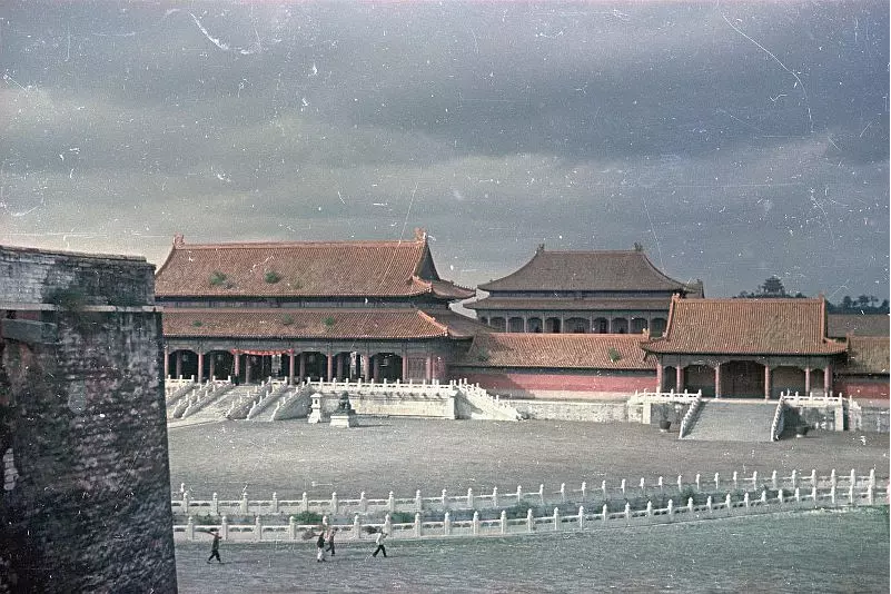老照片:1949年的北京故宫,显得特别单纯特别清静