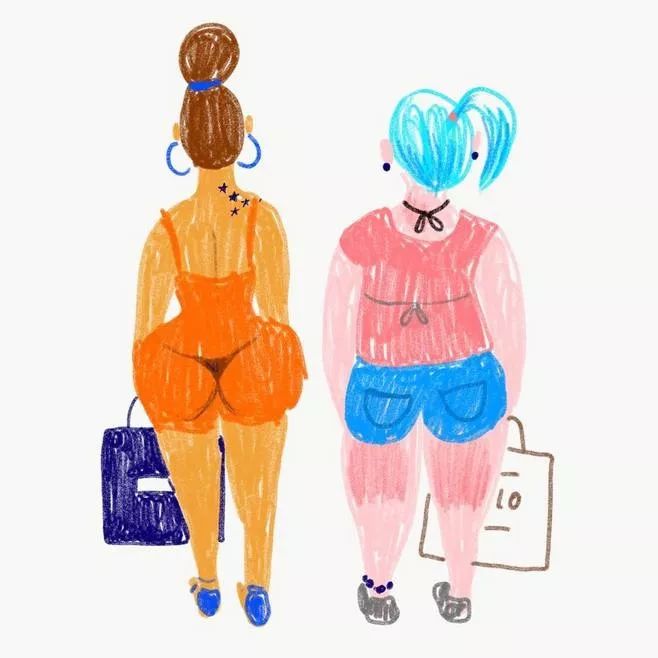 这位插画师笔下的胖女孩,搞怪又治愈人心!泄露了女人不为人知的另一面