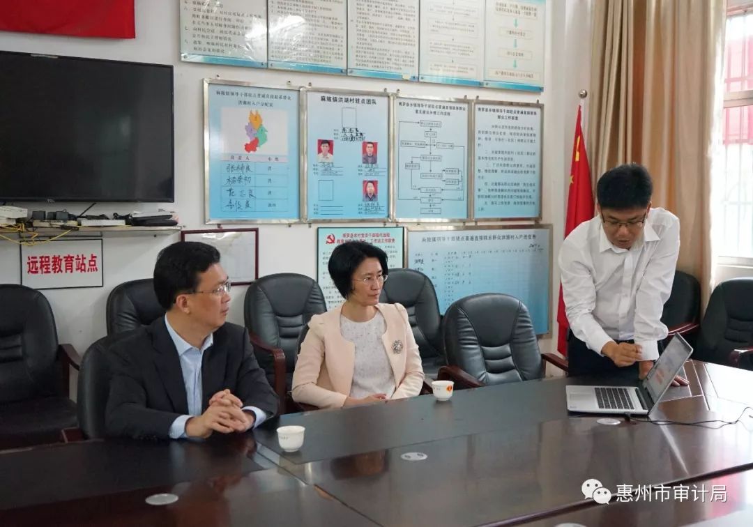 博罗县县委副书记,县长谢远区同志一行到洪湖村调研乡村振兴工作