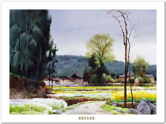 冲淡之美 -- 中国画家刘永健水彩风景写生画作品赏析