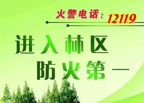 所有人五一出行不要忘记森林防火这件大事