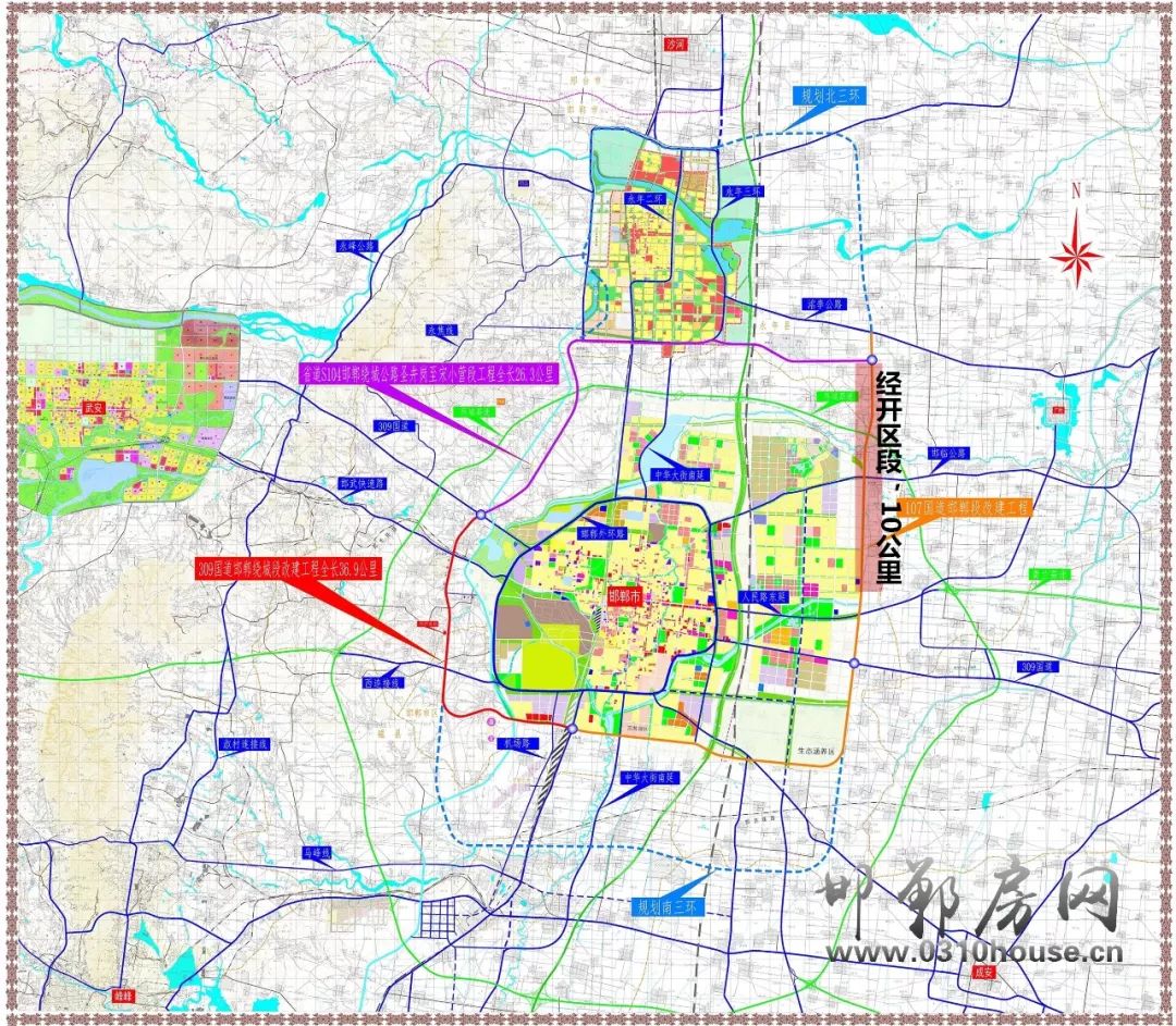 邯郸107国道新规划线路图片