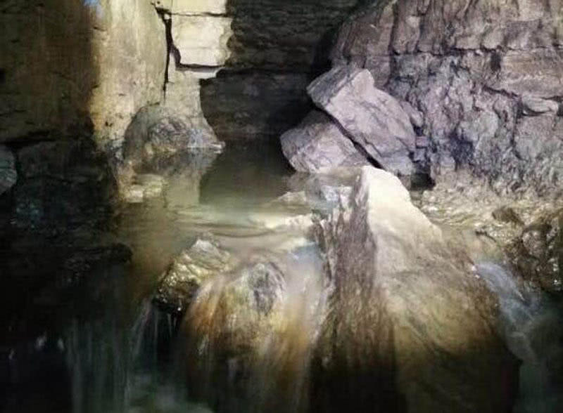 深山地下暗河垂钓这鱼不多见名叫金线鲃