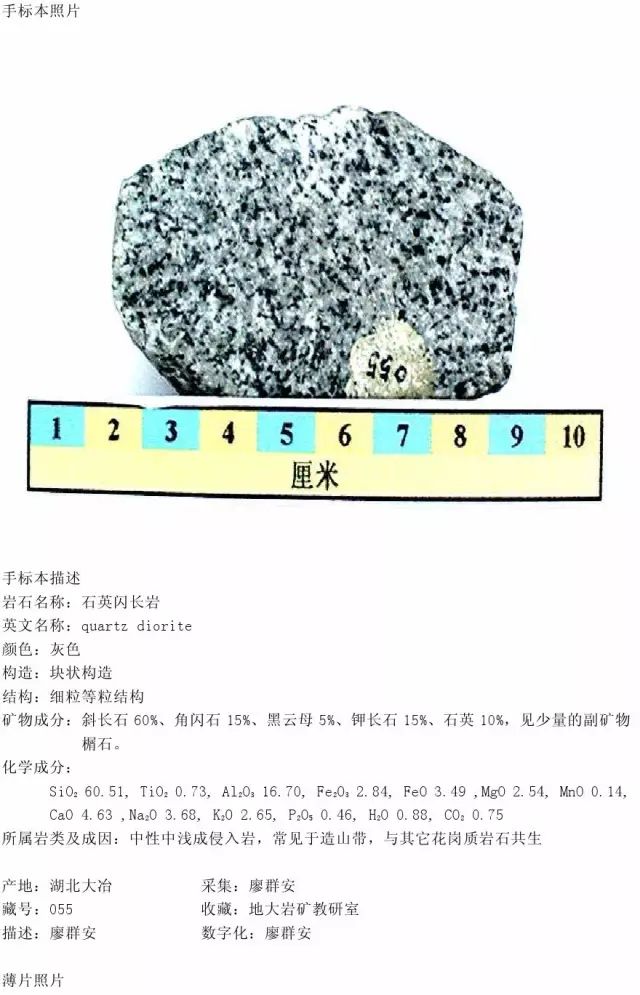 三大岩类薄片,手标本对照,轻松认识213种岩石!