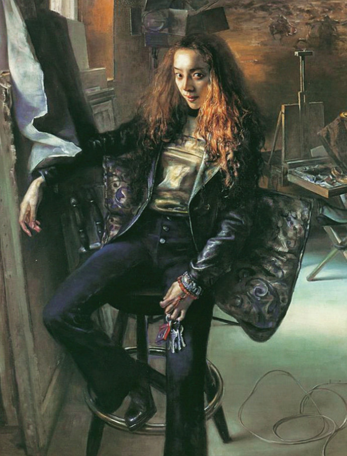 找寻灵魂中国画家王玉琦肖像油画作品赏析