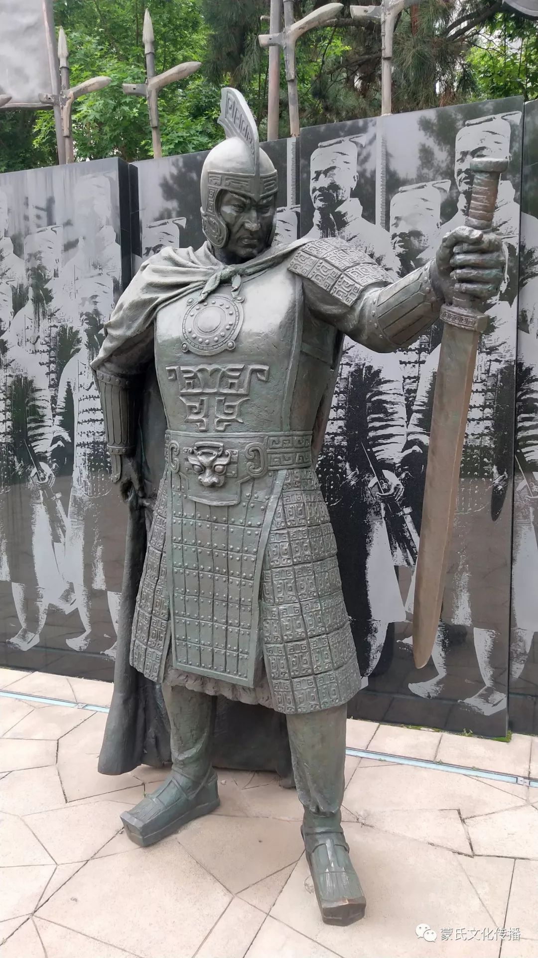 秦殇蒙恬列传雕塑再现蒙恬