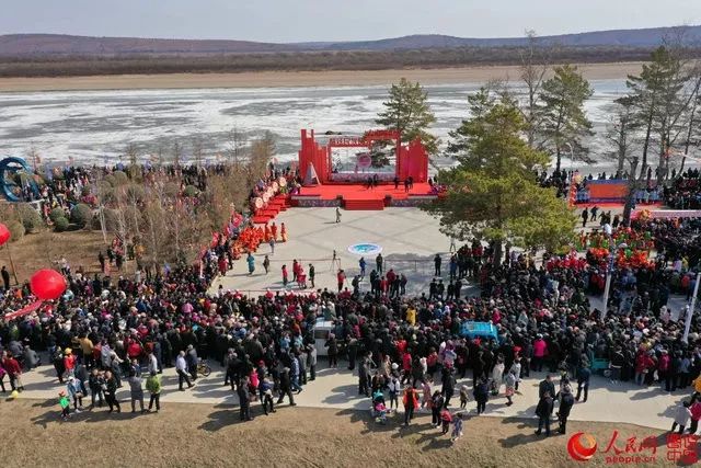 【原创】黑龙江大兴安岭呼玛县盛大的开江节
