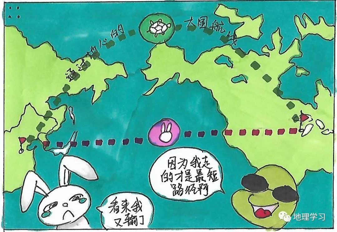 七年级地理四格漫画图片