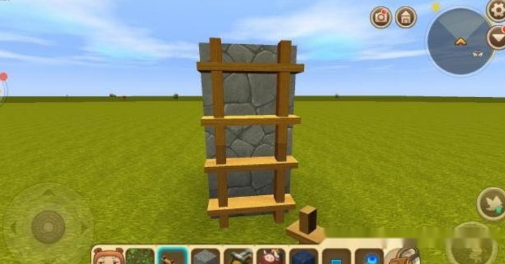 迷你世界爬高实用小道具弹簧比梯子还好用