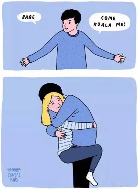 英文萌漫画:简单的爱情最美