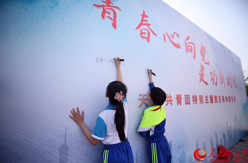 天津共青团举办"青春心向党·建功新时代"特别主题团日活动