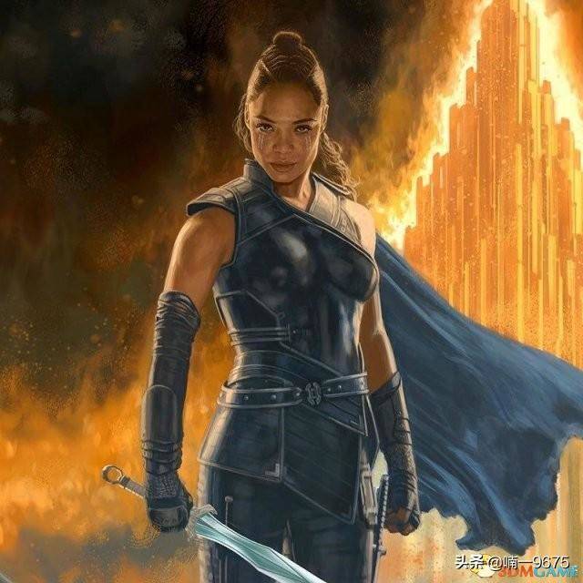 接着落到了女武神的坐骑(长着双翅的大马)上,被灭霸的战舰打落下来