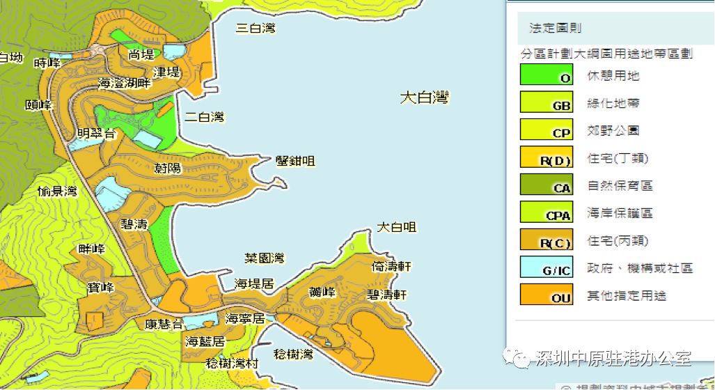 香港愉景湾地图图片