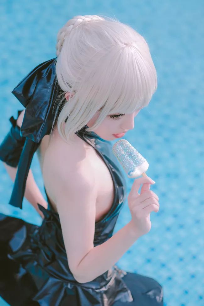 【cos】fate/grand order 阿尔托利亚·潘德拉贡 cosplay_泳装