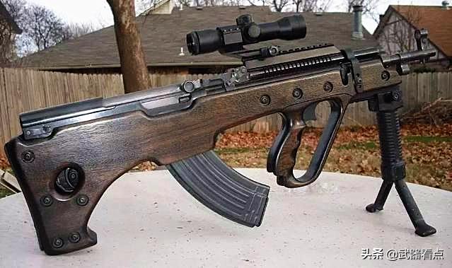 该枪是在中国北方公司出口的56式半自动步枪基础上改装的无托式步枪