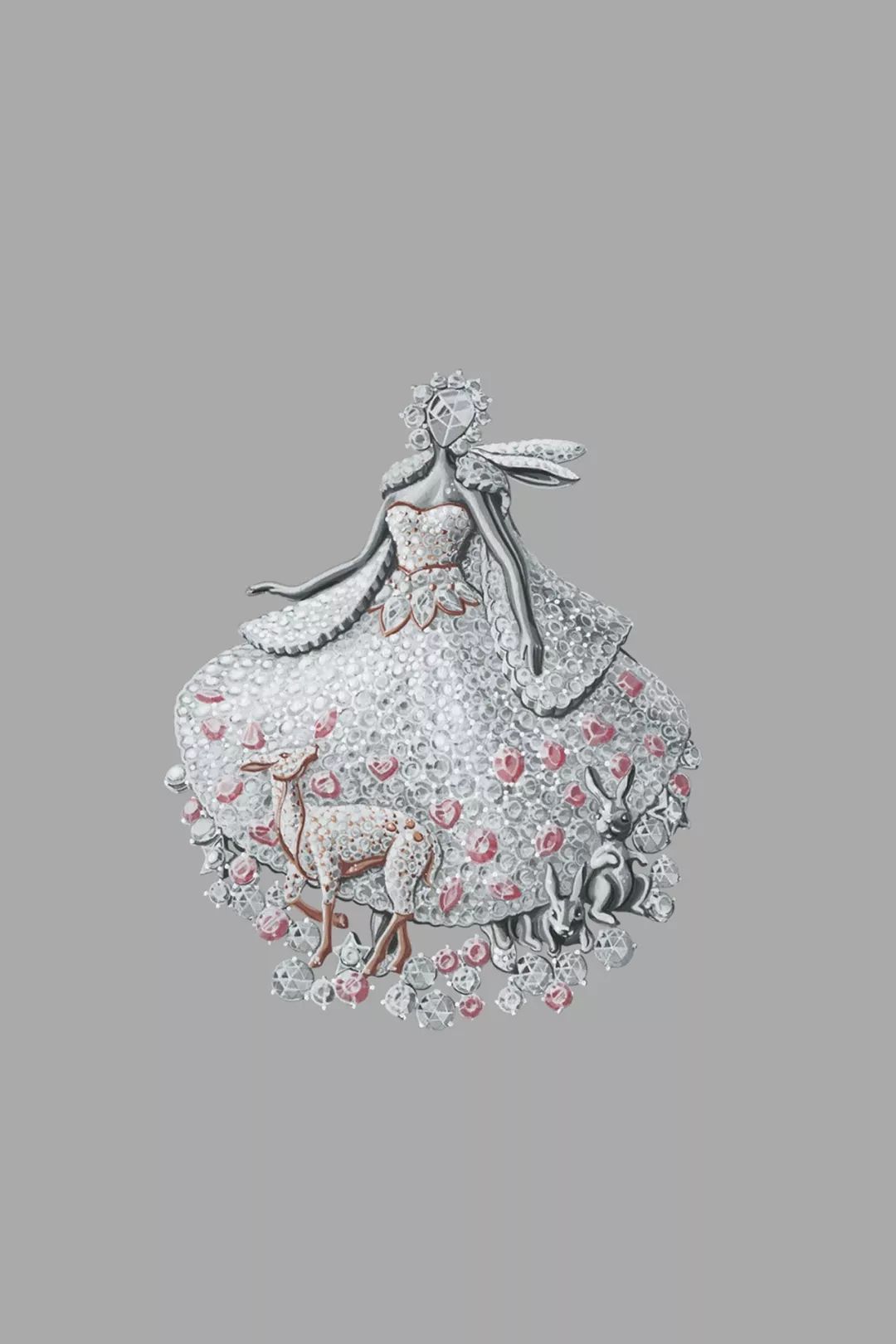 绝美的手绘梵克雅宝版驴皮公主的故事