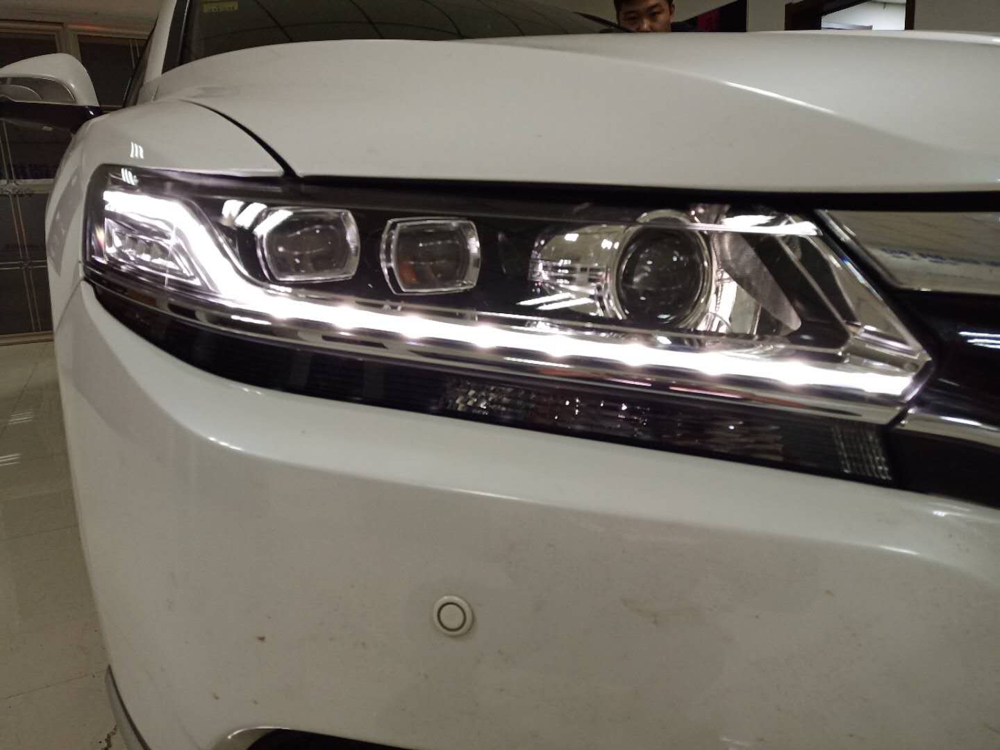 太原本田思铂睿大灯改装led灯效果必须让蓝精灵看一看