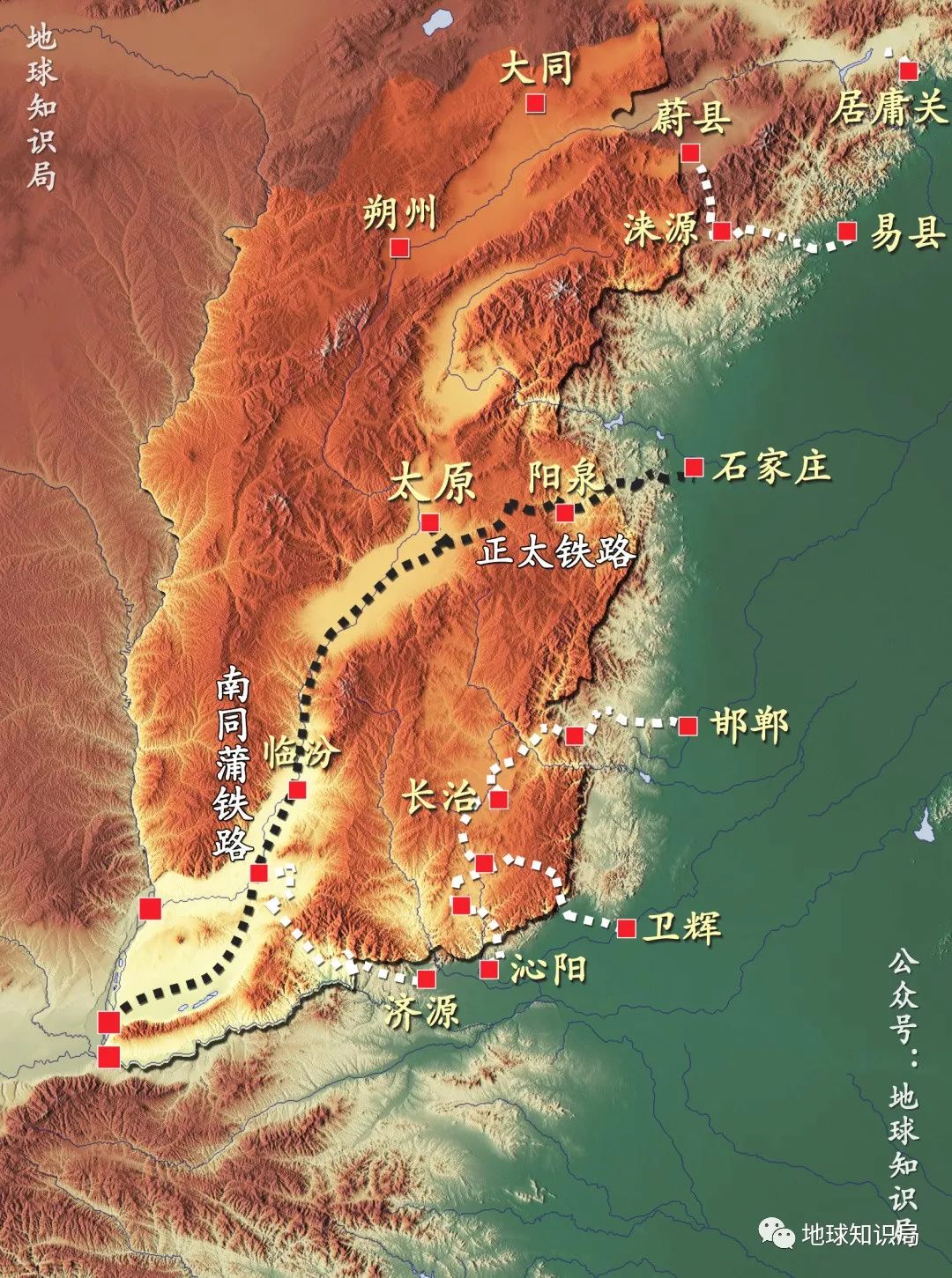 正太铁路与同蒲铁路算是重振了一下太原的地位