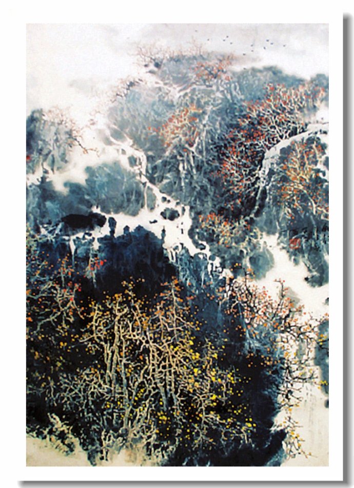 空灵飘逸中国画家王天佑山水画作品赏析