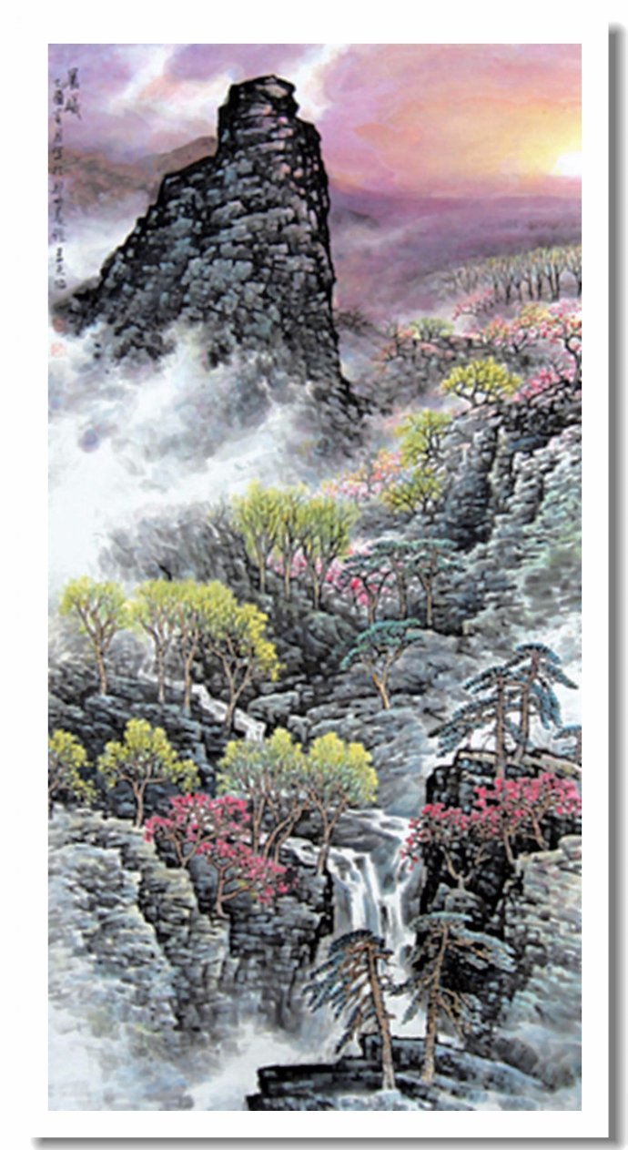 空灵飘逸--中国画家王天佑山水画作品赏析_河南